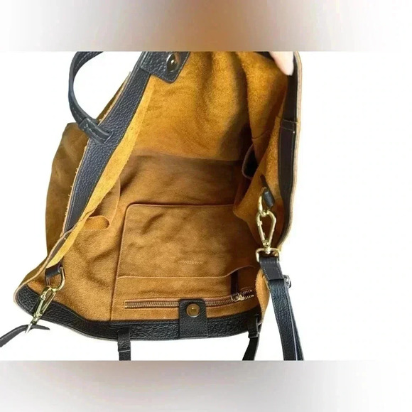 Mark & Graham Italian suede tote/crossbody - Picture 3 of 16